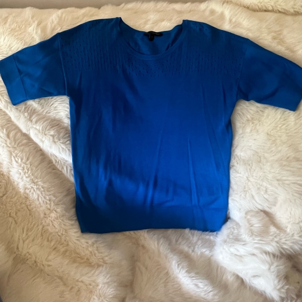 Banana Republic royal blue short sleeve lightweight sweater M